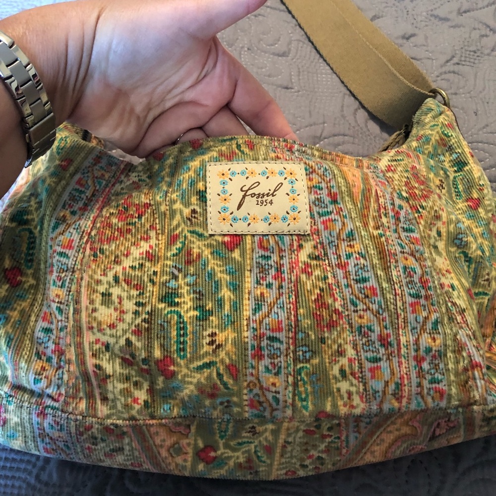 Fossil corduroy hobo/crossbody bag - Picture 3 of 8